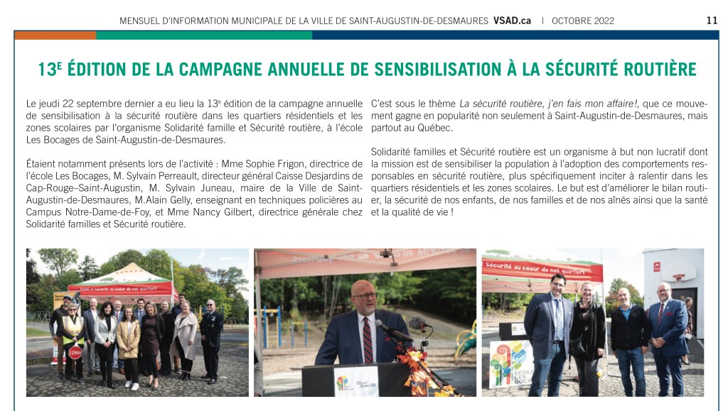 Revue de presse Journal local de CapRouge / SaintAugustinde