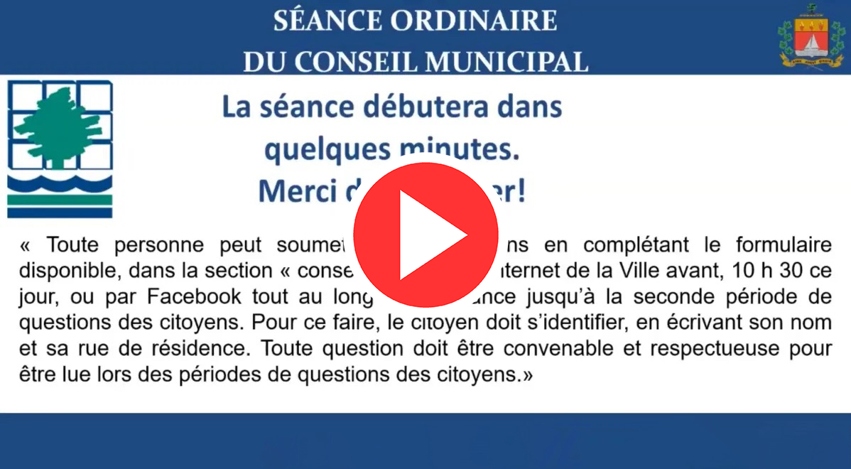 Séance du conseil municipal de Saint-augustin-de-Desmaures