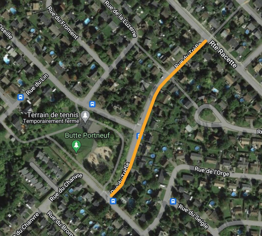 Nouveau trottoir rue du Trèfle Saint-Augustin-de-Desmaures