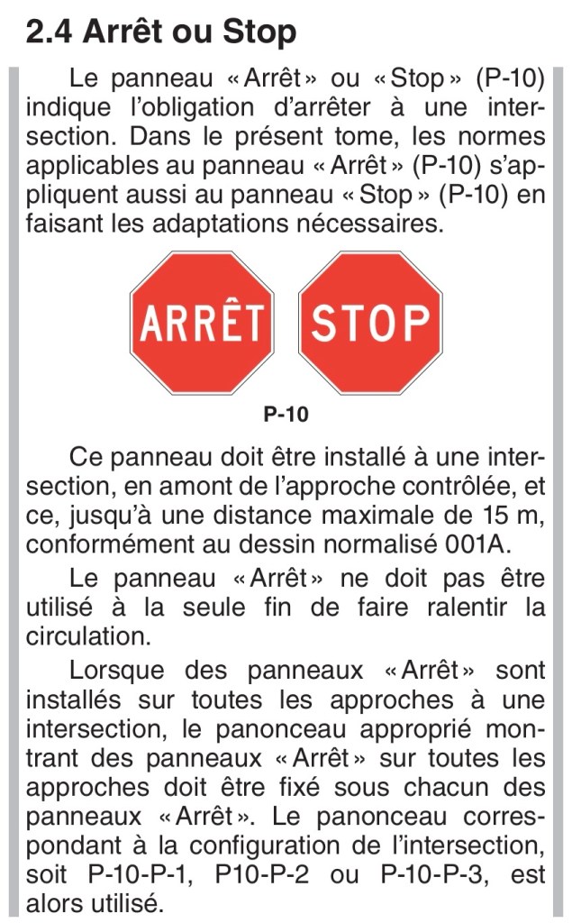 Extrait du Tome V Signalisation
